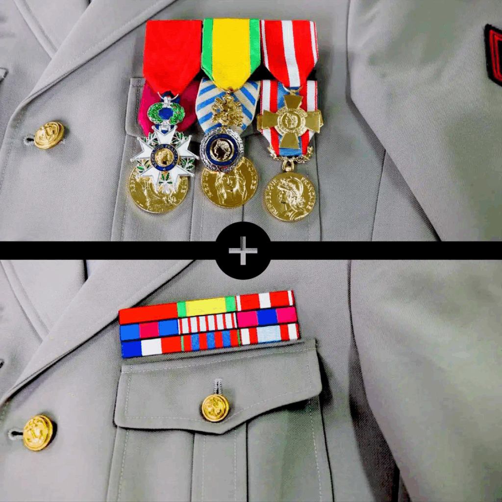 Transformation de médailles militaires selon le B.O.A., Élégance Tailleur.